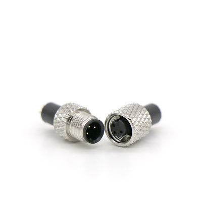 ROHS 5mm IP67 Conectores impermeáveis M5 4 pin para eléctricos