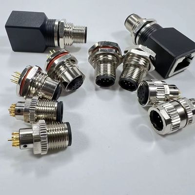 E.M.C. Proteção 12mm M12 5pin Connector Bulkhead 3 - 17 Contatos