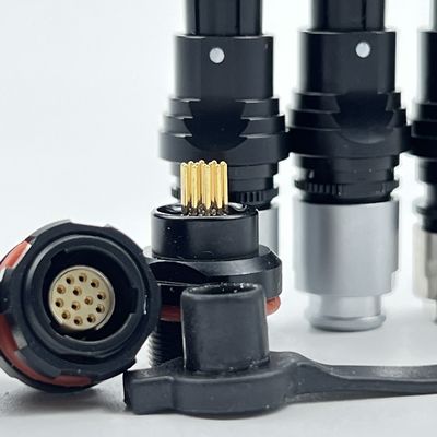 Conectores circulares de puxa e puxa de cabo Fischer IP68 à prova d'água para MIL Military Ultimate Series