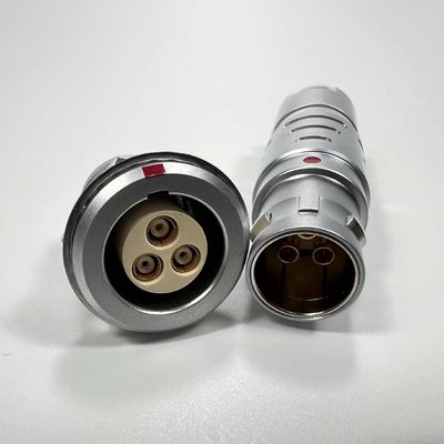 3 Conectores circulares coaxial Push Pull plug PPS PEEK Isolador