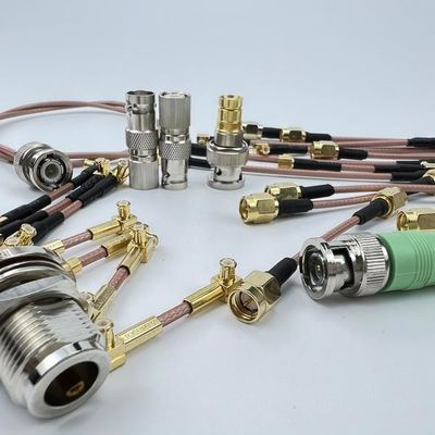 Bom preço Conector coaxial de parede RF TNC BNC UHF N SMA SMB SSMA SSMB on-line