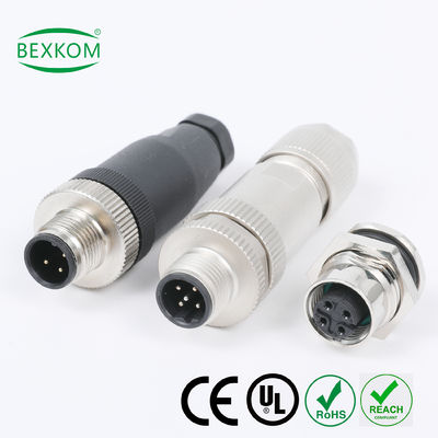 Conector industrial M5 M8 M9 M12 M16 M23 parafuso bloqueado